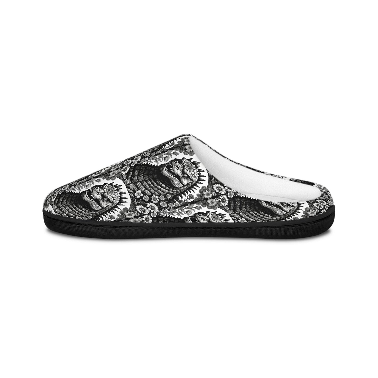 Godzilla Inspired Day of the Dead Art Sleepwear, Gift for Him, Birthday & Christmas Gift, Indoor Shoes