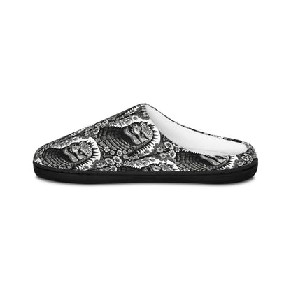Godzilla Inspired Day of the Dead Art Sleepwear, Gift for Him, Birthday & Christmas Gift, Indoor Shoes