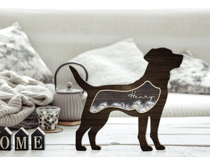 Personalized Black Dog Hair Memorial Box, Wooden Pet Fur Keepsake Pet Loss Gift, Dog Cat Hair Memorial, Dog Memorial Gift, Cat Keepsake Gift