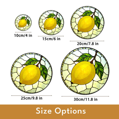 Lemon Stained Glass Suncatcher Window Decor Gift for Mom Friend