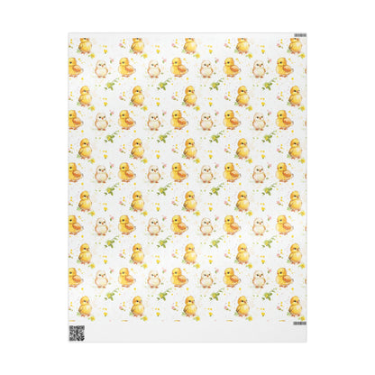 Easter Chick Gift Wrap: Spring Holiday Packaging