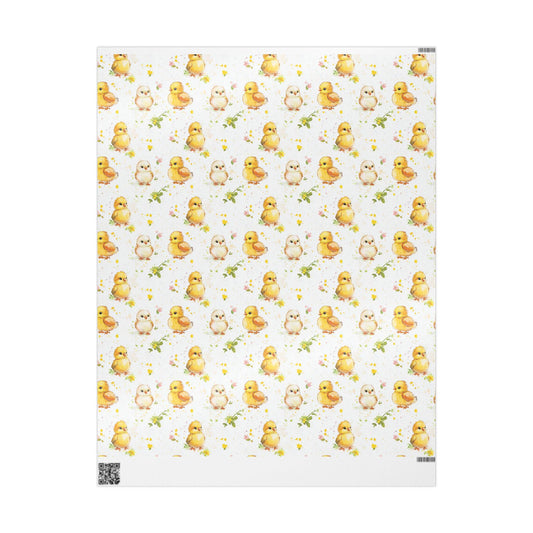Easter Chick Gift Wrap: Spring Holiday Packaging