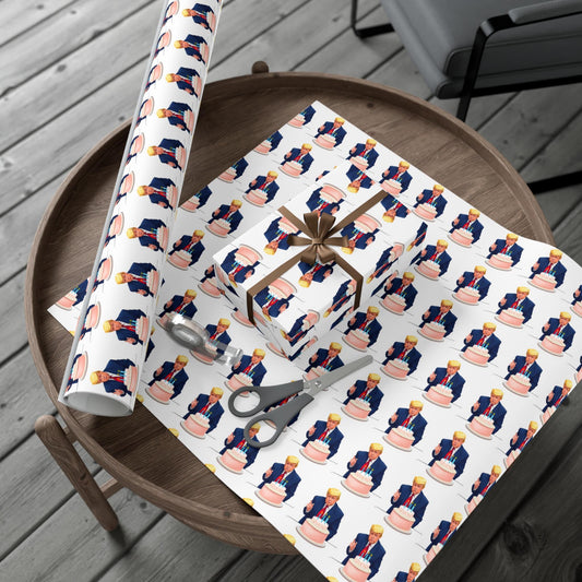 President Trump Gift Wrapping Papers Birthday's Anniversary Graduation, Father's Day Gift Wrap paper
