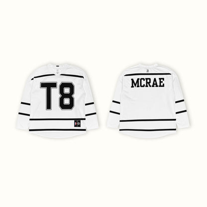 Unisex Oversized T8 Concert Hockey Jersey – Lightweight Concert Streetwear with Bold Number 8