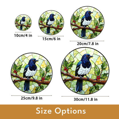 Stained Glass Bird Suncatcher Window Hanging Gift for Bird Lovers Home Decor