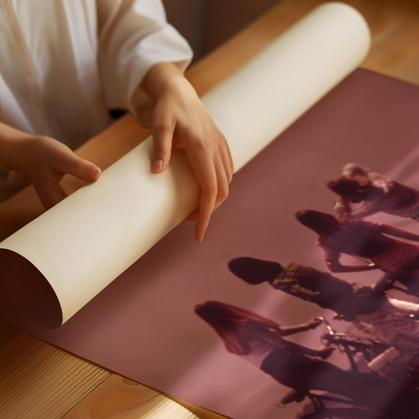 Women Watching Airplane Takeoff Photo Print Fine Art Photography Summer Y2K Photo Retro 1970s Nostalgia Wall Decor Pink Sunset Wall Art