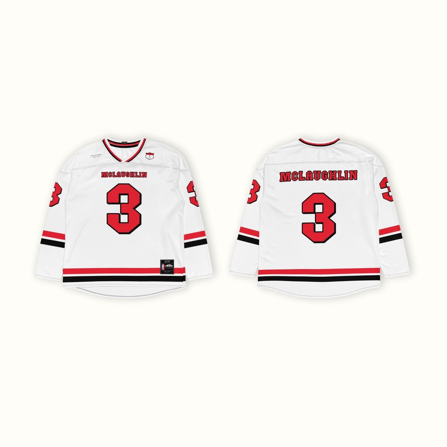 Number 3 Racing Oversize Unisex Hockey Jersey: Unisex Racing Fan Apparel