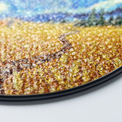 Starry Night Wheat Field Suncatcher Window Hanging Art Gift for Art Lovers