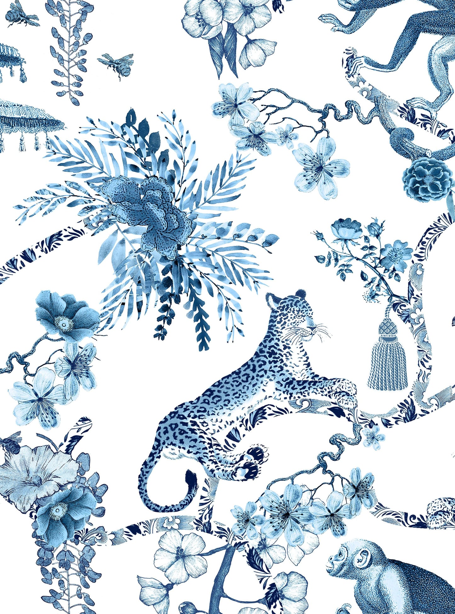 Chinoiserie Whimsy Women’s Pyjama Trouser Set | Organic Cotton Short Sleeve PJs | Elegant Oriental-Inspired Sleepwear with Artistic Print