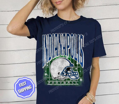 Indianapolis Football Retro 90s Style Sweatshirt, Game Day Shirt, Indianapolis Football Shirt, Sunday Football Shirt, Indianapolis Crewneck
