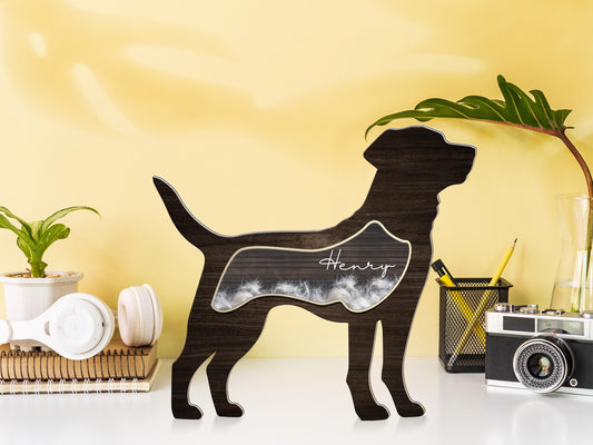 Personalized Black Dog Hair Memorial Box, Wooden Pet Fur Keepsake Pet Loss Gift, Dog Cat Hair Memorial, Dog Memorial Gift, Cat Keepsake Gift