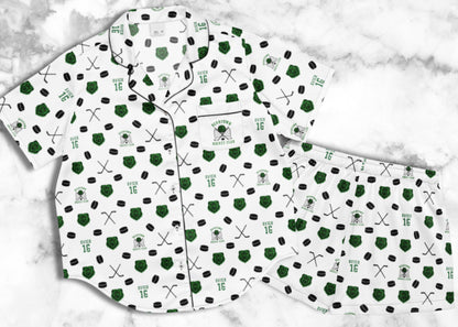 Beartown Hockey Club Benji Ovich 16 Short Sleeve Pajama Top or Matching Shorts for Reader Booktok Librarian