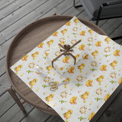 Easter Chick Gift Wrap: Spring Holiday Packaging