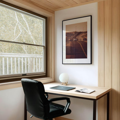 Driving Down Desert Highway Print Fine Art Photography Desert Driving Wall Decor Car Driving Photo for Bar Room Retro Summer Y2K Photo