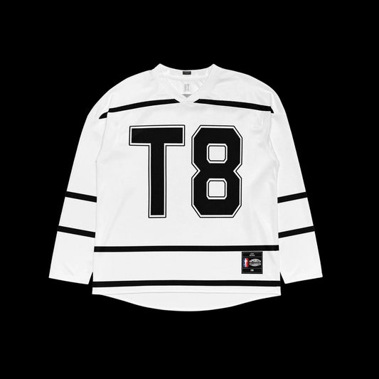 Unisex Oversized T8 Concert Hockey Jersey – Lightweight Concert Streetwear with Bold Number 8