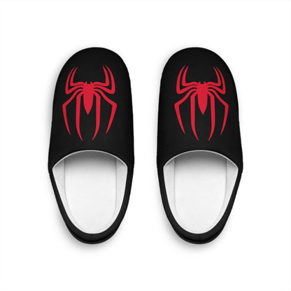 Red Spider Slippers: Women's Cozy Flannel Fleece House Shoes