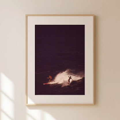 Retro Surfing Poster Surfer Wall Art Fine Art Photography Surf Magazine Print Coastal Cowgirl Wall Decor California Coast Art Beachy Poster