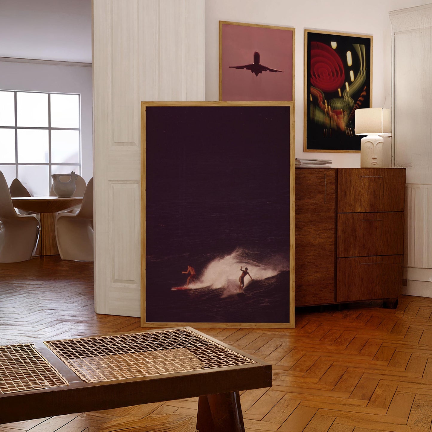 Retro Surfing Poster Surfer Wall Art Fine Art Photography Surf Magazine Print Coastal Cowgirl Wall Decor California Coast Art Beachy Poster