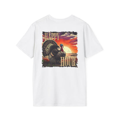 Happy Hour Turkey Hunting Shirt: Outdoorsman Gift