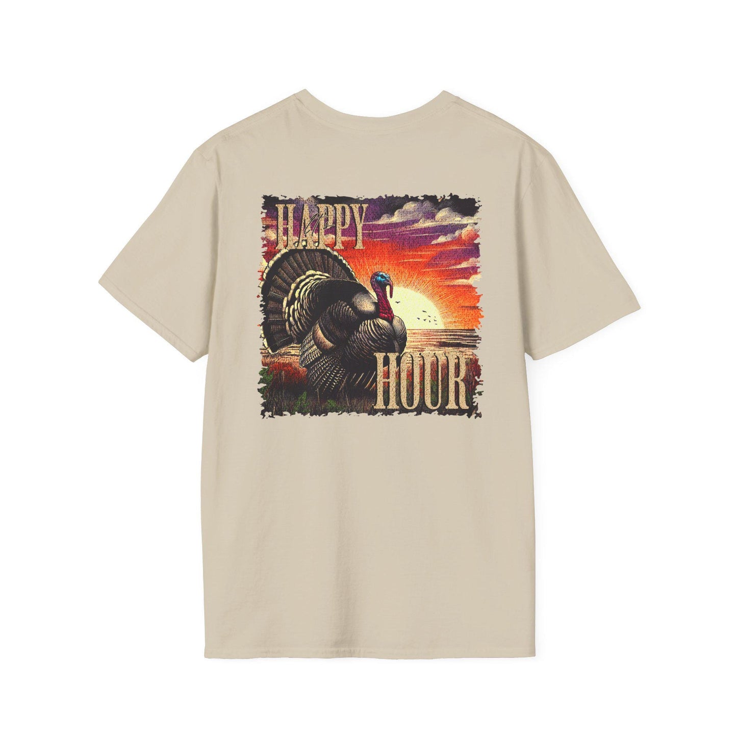 Happy Hour Turkey Hunting Shirt: Outdoorsman Gift
