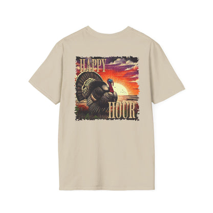 Happy Hour Turkey Hunting Shirt: Outdoorsman Gift