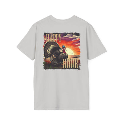 Happy Hour Turkey Hunting Shirt: Outdoorsman Gift