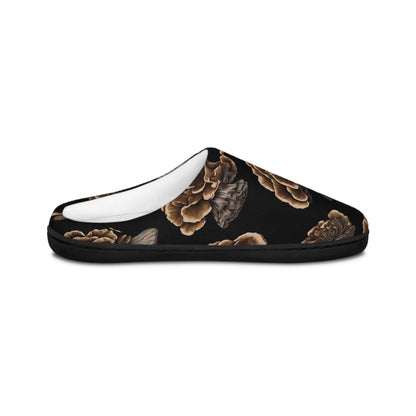 Black Mushroomful Women Slipper Gifte Womens Indoor Slippers Cozy Home Footwear Perfect Giftfor Her Housewarming Birthdays Mother's Day
