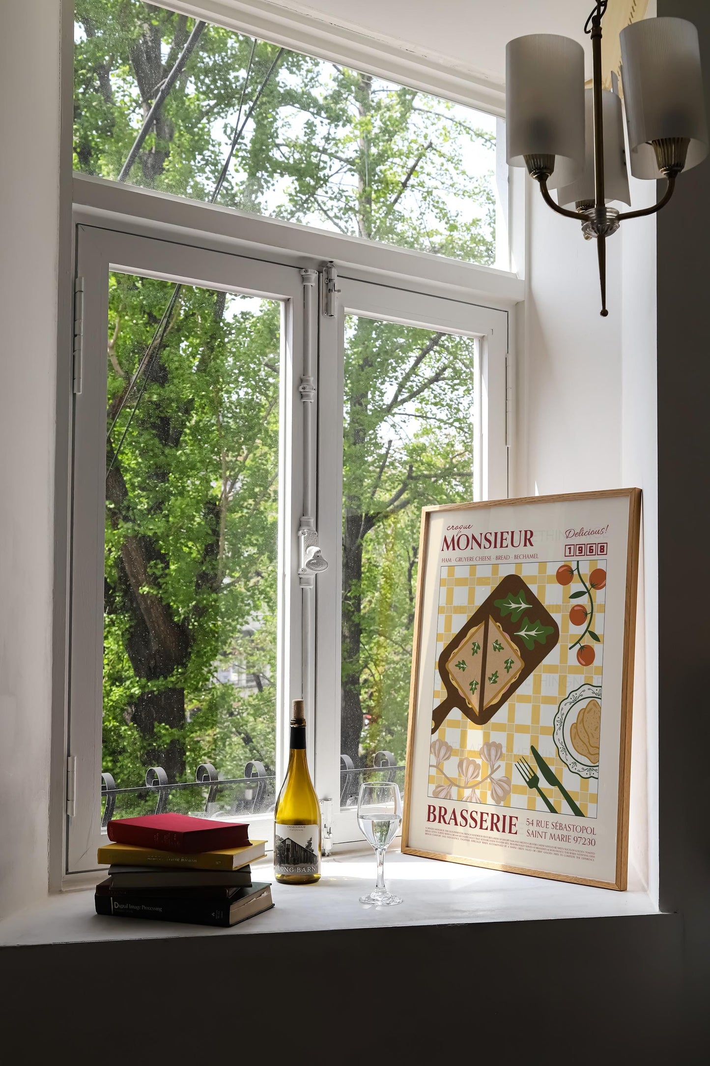 Croque Monsieur Poster, Kitchen Art, Kitchen Poster, Kitchen Print, Food Print, Modern Kitchen Decor, Retro Poster, Coffee Poster