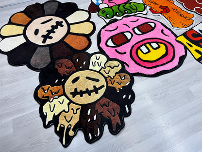 Kirby Rug, Cute Rug, Gift for Daughter, Video Game Characters, Kirby Game Rug, Pink Rug, Kids Room Rug, Area Rug, Tufted Look Printed Rug