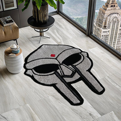 Quasimoto 'Lord Quas', Doctor Doom Rug, Quasimoto Rug, Doom Rug, Mf Doom Rug, Quasimoto Inspired Rug, Hip Hop Rug, Tufted Look Printed Rug
