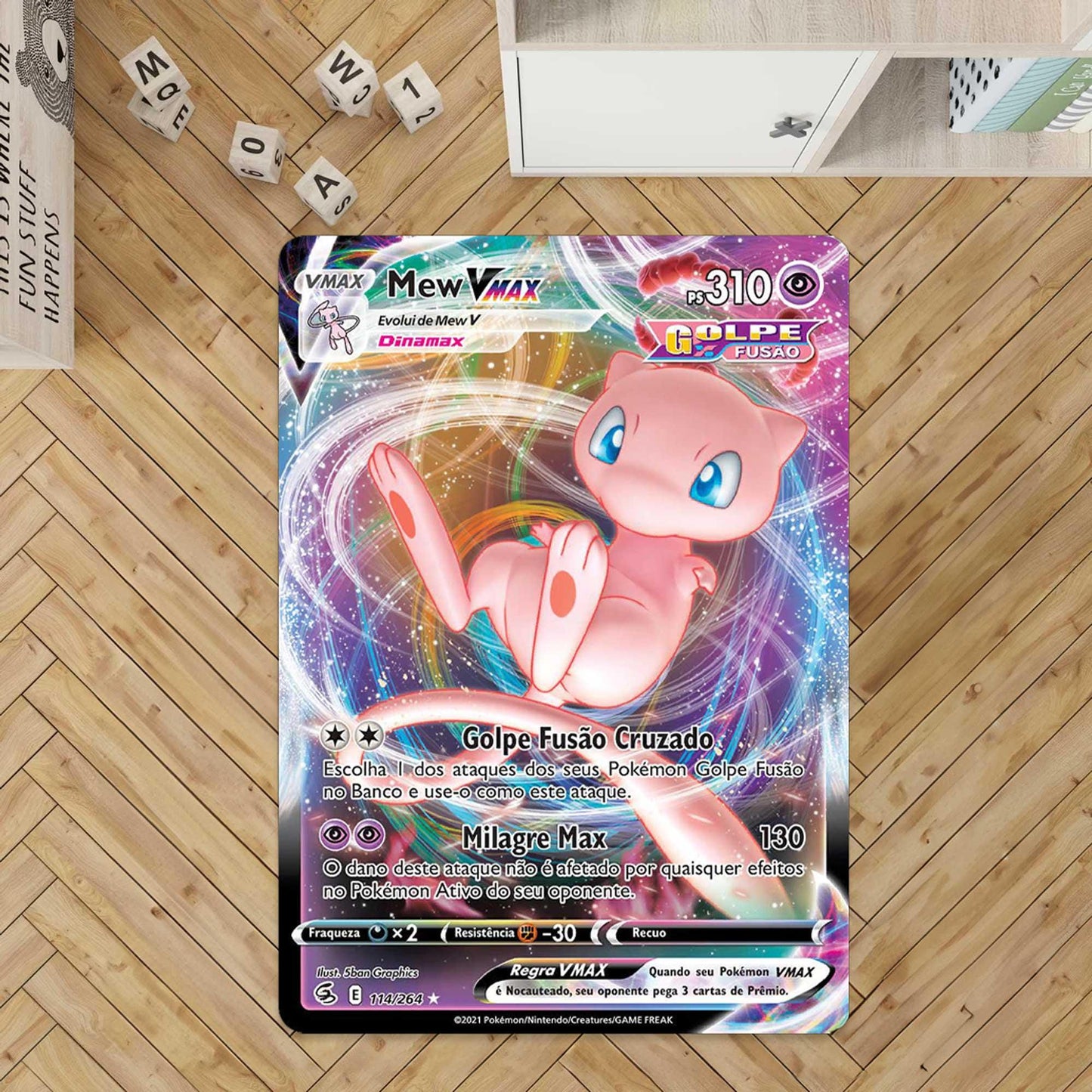 Mew rug, Mewtwo rug, Vmax, Custom rug,