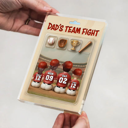 Custom Baseball Daddy Dream Team Trading Card Style, Baseball Acrylic Block Plaque, Father Day Gift for Baseball Dad, Husband, Grandpa & Kid