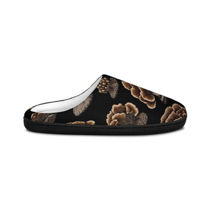 Black Mushroomful Women Slipper Gifte Womens Indoor Slippers Cozy Home Footwear Perfect Giftfor Her Housewarming Birthdays Mother's Day
