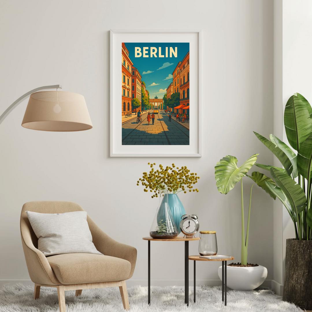 Berlin Print, Germany Wall Art, Berlin Wall Art, Berlin Travel Print, Germany, Birthday Present, Wedding Gift, Travel Decor, Travel Wall Art