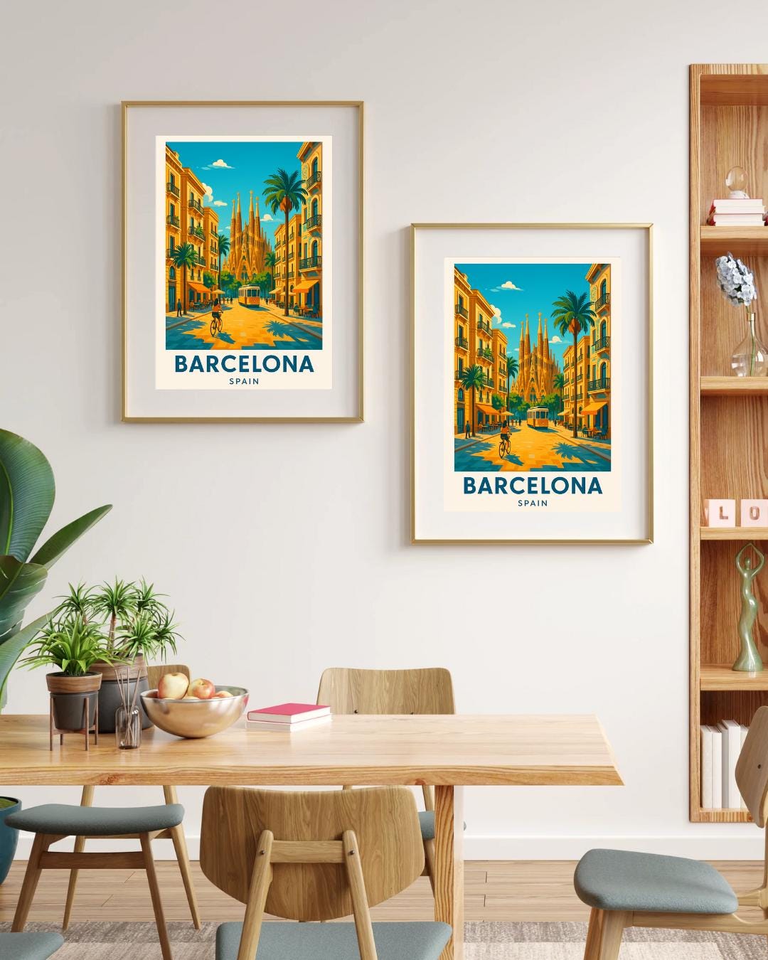 Barcelona Print, Barcelona Wall Art, Spain Wall Art, Barcelona Travel Print, Wedding Gift, Birthday Present, Travel Decor, Travel Wall Art