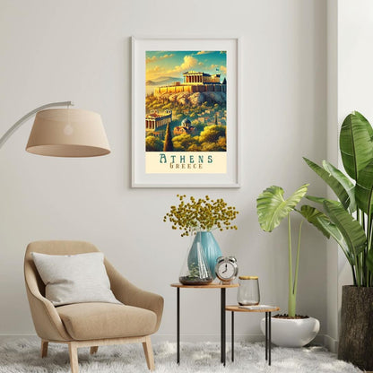 Athens Print, Greece Wall Art, Athens Wall Art, Athens Travel Print, Greece, Birthday Present, Wedding Gift, Travel Decor, Travel Wall Art
