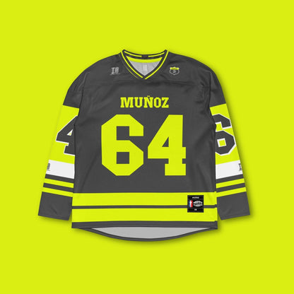 Racing Fan Oversized Unisex Hockey Jersey , Bold #64 Oversized Racing Hockey Jersey