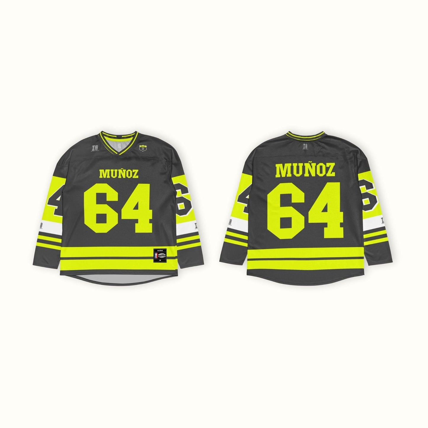 Racing Fan Oversized Unisex Hockey Jersey , Bold #64 Oversized Racing Hockey Jersey