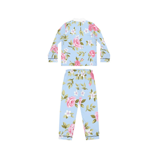 Floral Women's Satin Pajamas - Elegant Sleepwear Set, Luxury Loungewear, Gift for Her, Cozy Nightwear, Wedding Sleep Set