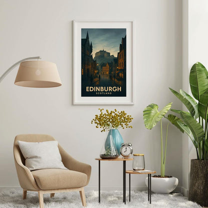 Edinburgh Print, Edinburgh Poster, Scotland Wall Art, Edinburgh Travel Print, Wedding Gift, Birthday Present, Travel Decor, Travel Wall Art