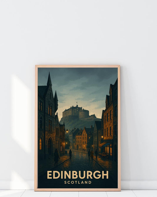 Edinburgh Print, Edinburgh Poster, Scotland Wall Art, Edinburgh Travel Print, Wedding Gift, Birthday Present, Travel Decor, Travel Wall Art