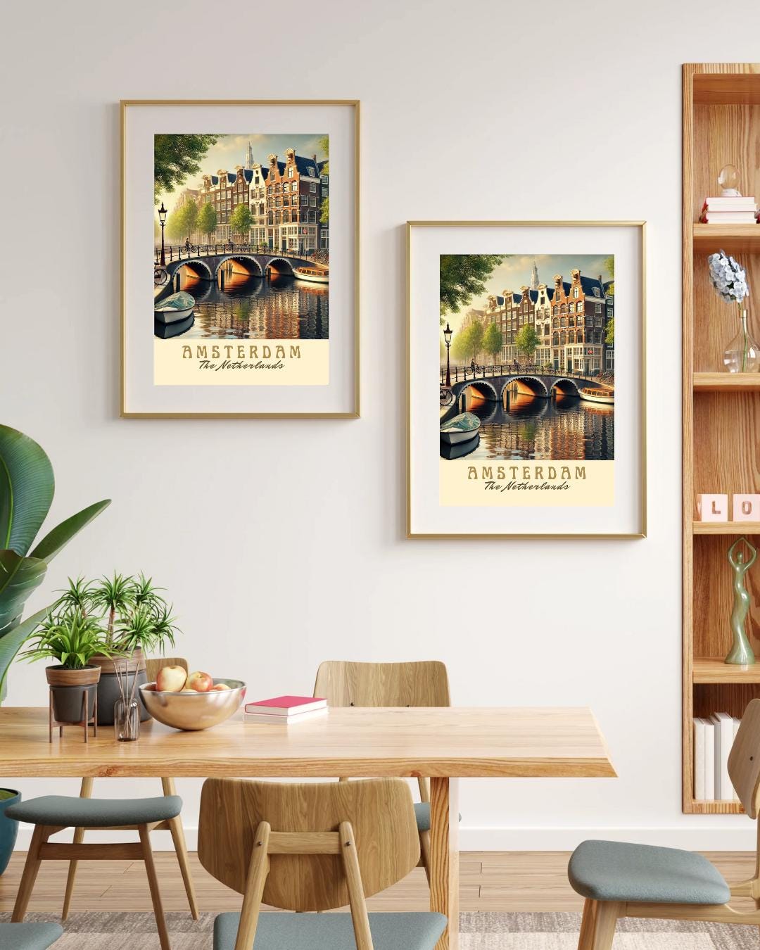 Amsterdam Print, Amsterdam Wall Art, Amsterdam Poster, Amsterdam, Birthday Present, Wedding Gift Print, Travel Decor, Travel Wall Art, Dutch