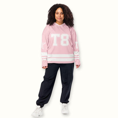 Fan Apparel T8 Hockey Jersey: Pink Concert Outfit