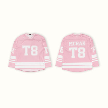 Fan Apparel T8 Hockey Jersey: Pink Concert Outfit
