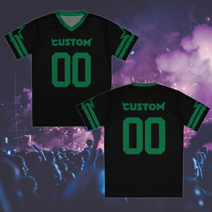 Custom Concert Outfit Black or Green Jersey with Horns