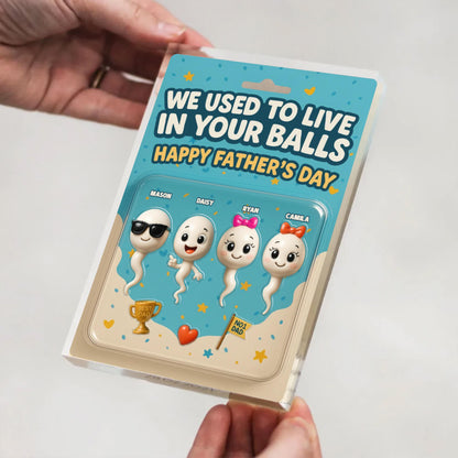 Custom Dad Kid Names Customer Figure Personalized Acrylic Block Plaque, Father Day Gift, Gift for Husband Trading Card, Fathers Day Gifts
