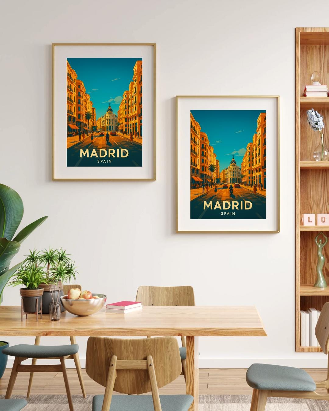 Madrid Print, Madrid Wall Art, Spain Wall Art, Madrid Travel Print, Spain, Wedding Gift, Birthday Present, Travel Decor, Travel Wall Art
