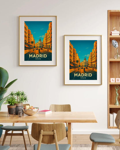 Madrid Print, Madrid Wall Art, Spain Wall Art, Madrid Travel Print, Spain, Wedding Gift, Birthday Present, Travel Decor, Travel Wall Art