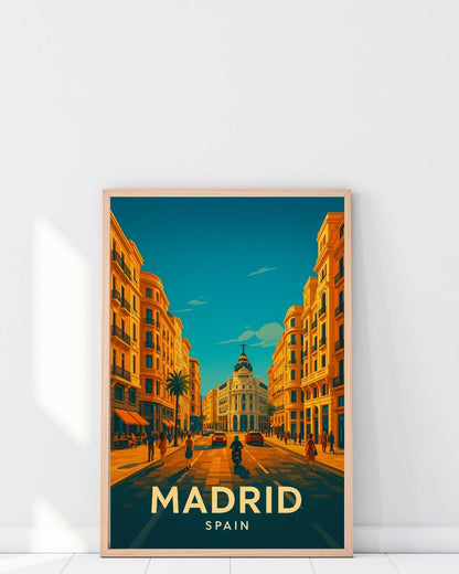 Madrid Print, Madrid Wall Art, Spain Wall Art, Madrid Travel Print, Spain, Wedding Gift, Birthday Present, Travel Decor, Travel Wall Art