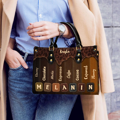 African American Custom Leather Handbag | Inspirational Black Queen Purse | Personalized Empowerment Bag for Women